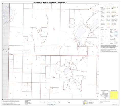 2010 Census County Block Map Lynn County Block 4 Side 1 Of 1 The