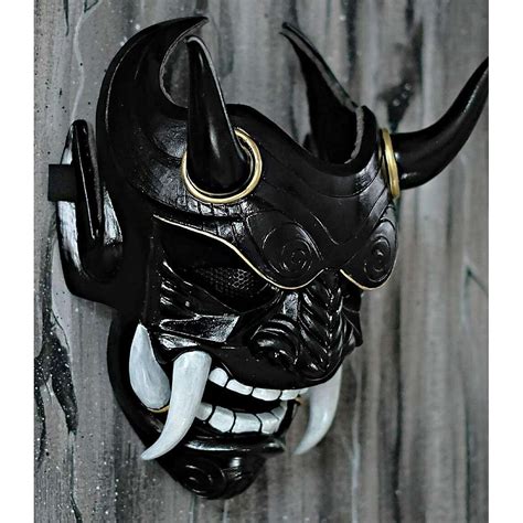 超定番 Adult Unisex Halloween Face Masks Japanese Hannya Demon Oni Samurai