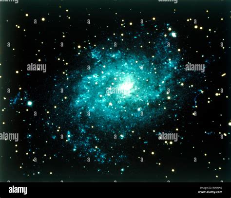 Spiral Galaxy In Triangulum Constellation Creator Nasa Stock Photo