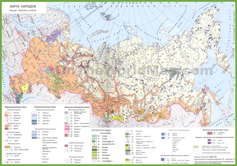 Russian Ethnic Groups Map