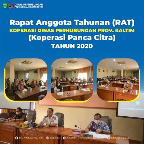 Rapat Anggota Tahunan RAT Koperasi Dinas Perhubungan Prov Kaltim