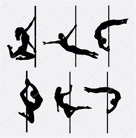 Pole Dancer Female Silhouettes — Stock Vector © Cundrawan703 84657922