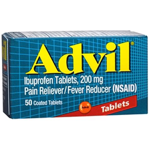 36 Packs Advil Pain Relieverfever Reducer 200 Mg 50 Coated Tablets