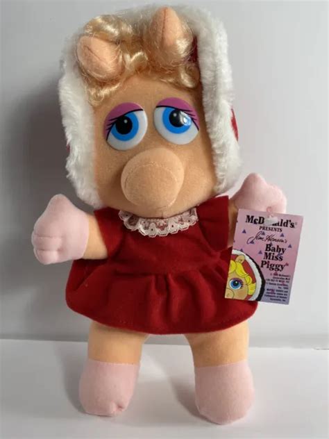 Vintage Mcdonalds Jim Henson Baby Miss Piggy 1988 Christmas Muppet