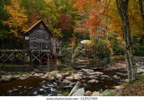 Grist Mill Landmark West Viginia Autumn Stock Photo Edit Now 532927489