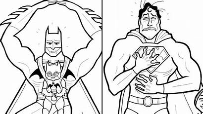 Coloring Mom Son Cry Sensitive Mother Superheroes