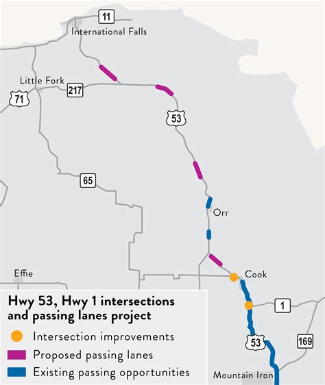 Hwy 53 Hwy 1 Intersection Passing Lanes Project Mndot