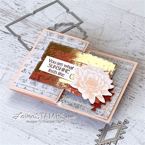 Fun Inside And Out Z Fold Card Layout With Desert Details From Stampin