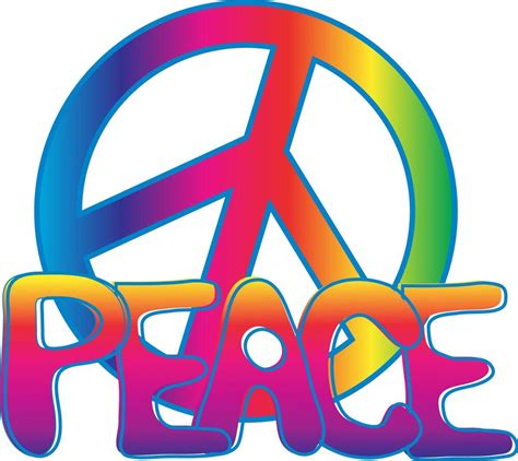 Rainbow Peace Sign Cornhole Game Board Vinyl Graphic