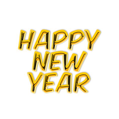 Happy New Year 3d Text 3d Text Text Effects Happy New Year Png