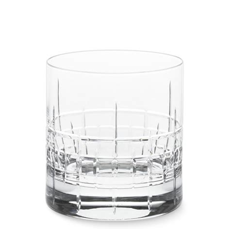 Maclean Cut Crystal Double Old Fashioned Glasses Set Of 4 Williams Sonoma