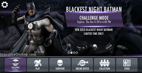 Blackest Night Batman Challenge For Injustice Mobile