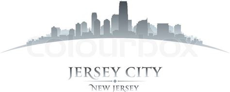 Jersey city New Jersey skyline silhouette. Vector illustration | Stock