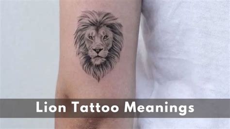 Lion Tattoo All Meanings Explained