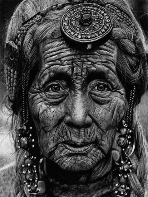 40 Beautiful And Realistic Portrait Drawings For Your Inspiration Old