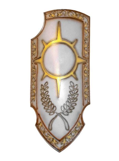 Her Shield With The Pelor Symbol Fantasy Objects Paladin Shield