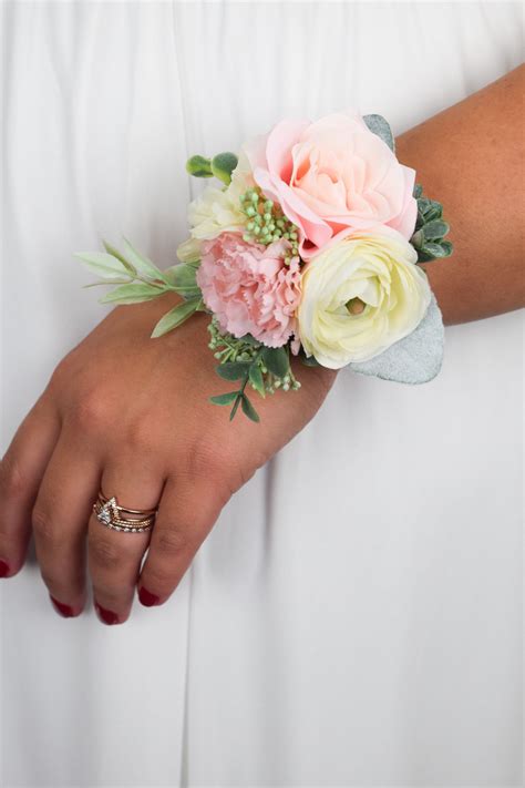 Wrist Corsage Prom Bridesmaid Elopement Mother Of The Etsy In Corsage Prom Wrist