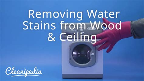 Removing Water Stains From Wood And Ceiling Youtube