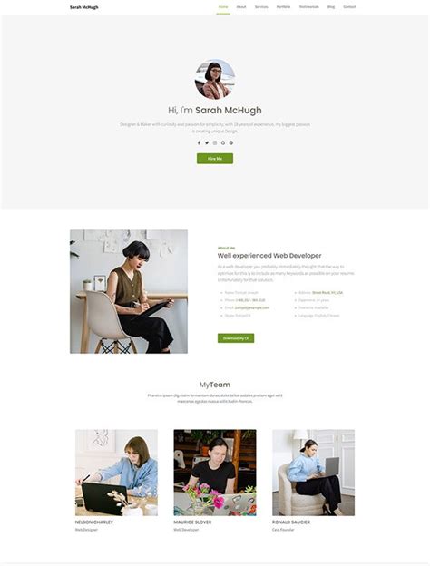 Free Bootstrap Portfolio Template For Your Next Success Bootstraplily