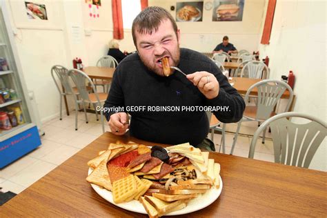 First Man To Eat Worlds Biggest Breakfast Geoff Robinson Photography