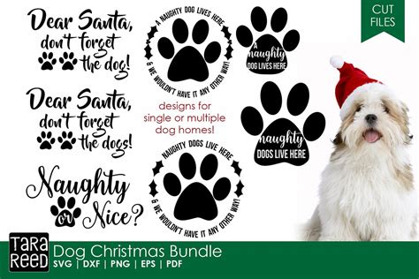 Dog Christmas Christmas Svg And Cut Files For Crafters