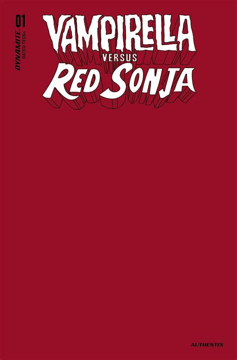 Buy Comics Vampirella Vs Red Sonja 1 Cover S Foc Vampire Blood Red
