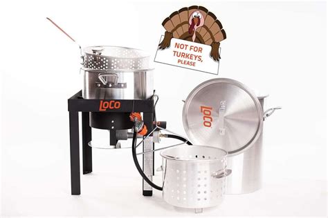 30 Qt Boil Fry Steam Kit With Stand Loco Cookers