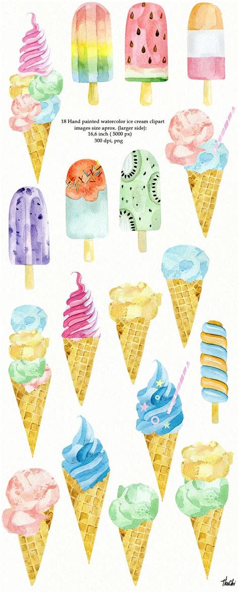 Ice Cream Cone Drawing Ice Cream Art Ice Cream Waffle Cone Waffle Cones Watercolor