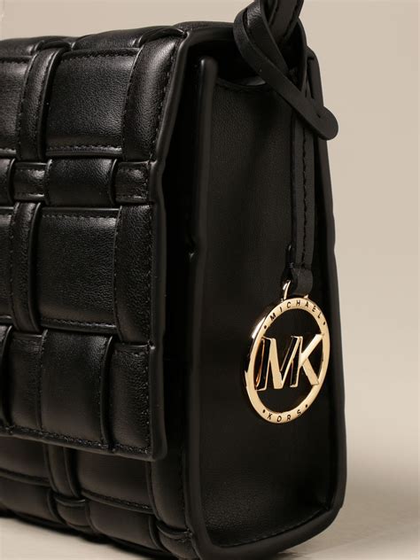 Michael Michael Kors Ivy Bag In Woven Vegan Synthetic Leather