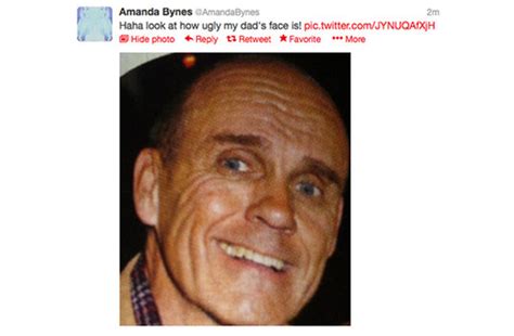 amanda bynes tweets picture of ugly dad irish mirror online