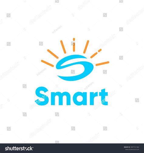 Smart Logo Design Letter S Vector เวกเตอร์สต็อก ปลอดค่าลิขสิทธิ์