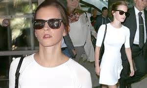 Emma Watson Highlights Her Every Curve In A Figure Hugging White Skater