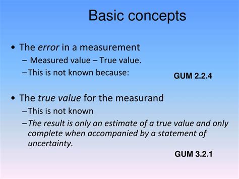 Ppt The Expression Of Uncertainty In Measurement Powerpoint