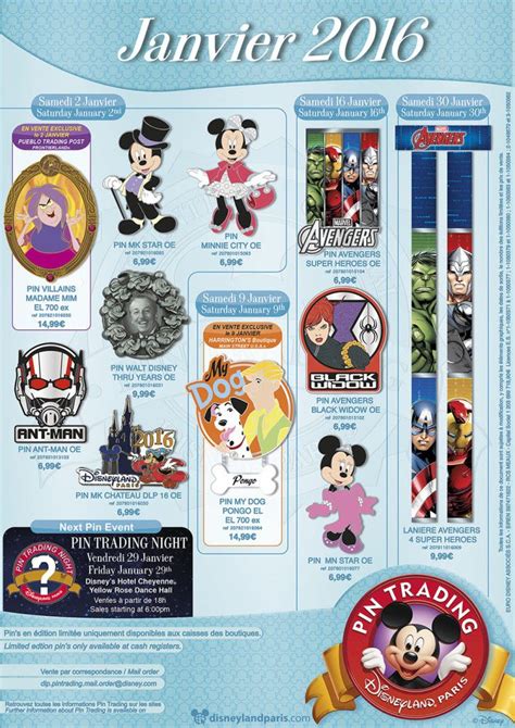 Details On Disneyland Paris January Pins — Dis Kingdom Disneyland