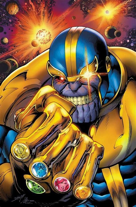 Thanos By Mark Bagley Dibujos Marvel Marvel Cómics Personajes Comic