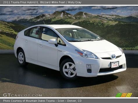 Prius prime offers the best of both worlds: Blizzard White Pearl - 2011 Toyota Prius Hybrid II - Misty Gray Interior | GTCarLot.com ...