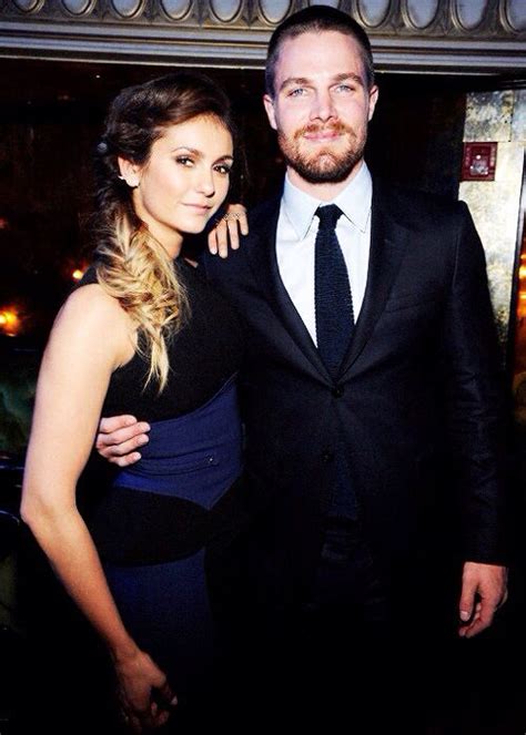He currently stars as the vigilante oliver queen/green arrow 2010) cassandra jean (m. Stephen Amell and Nina Dobrev at the CW after party