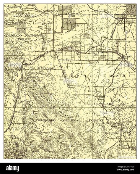 Elgin Arizona Map 1940 162500 United States Of America By Timeless