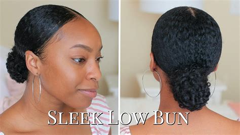 How To Sleek Low Bun On Short Natural Hair Tips And Tricks To Slick