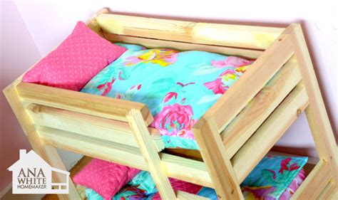 Ana White Doll Bunk Beds For American Girl Doll And 18 Doll Diy