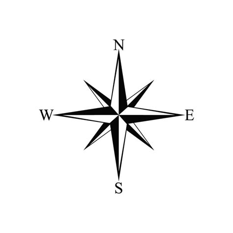 Simple Compass Temporary Tattoo Easytatt™