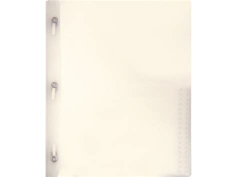 2 Pocket Plastic Folder With Fasteners Clear Plastic Folder