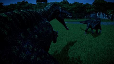 Jurassic World Evolution Night Fight 02 By Kanshinx3 On Deviantart