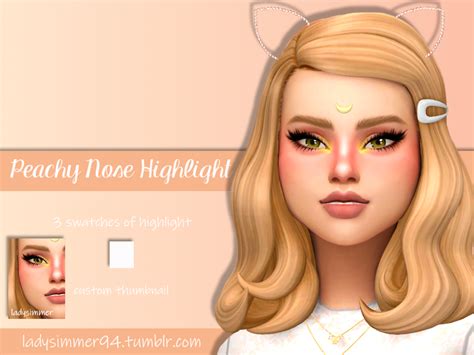 The Sims Resource Peachy Nose Highlight