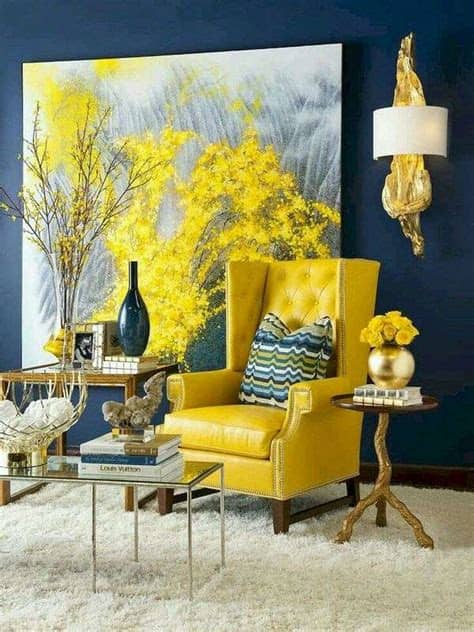 But what are harmonious colors? Trendy living room color schemes and modern interior ...