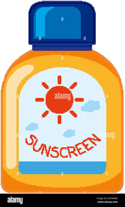 Sunscreen Bottle Stock Vector Images Alamy