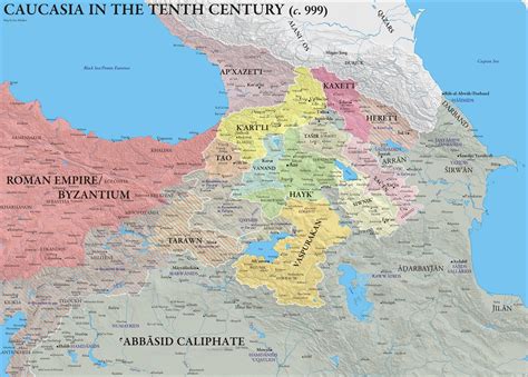 Caucasia In The Tenth Century C 999 Ad And The Fragmentation Of The