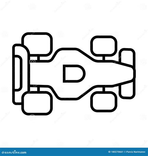 Formula 1 Car Icon Vector Stock Illustration Illustration Of Drive