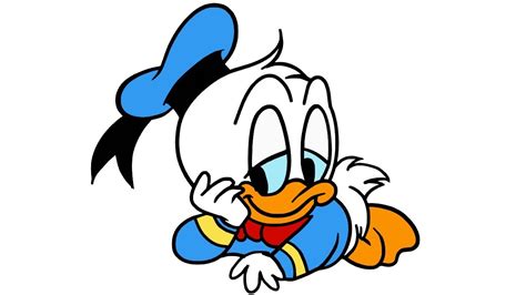 Donald Duck Baby Donald Duck Drawing For Kids Draw And Color