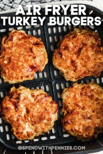 Air Fryer Turkey Burgers Spend With Pennies